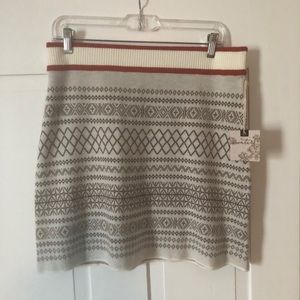 Fair Isle Sweater Mini Skirt